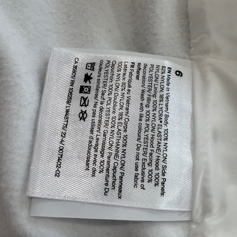 Lululemon White Quilted Hooded Vest - Picture 7 of 9